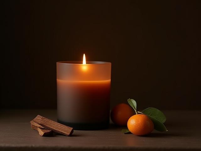 Sleep Support aromatherapy candle with cedarwood and bergamot notes